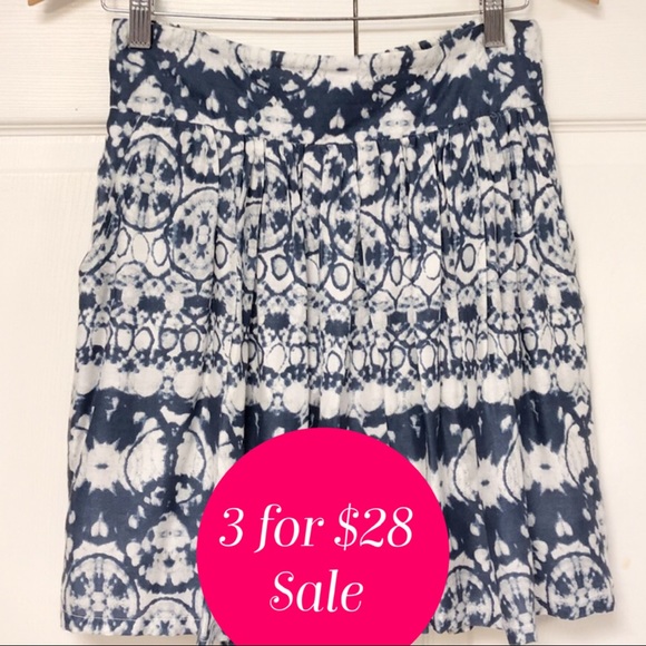 Japna Dresses & Skirts - Sold JAPNA TIE DYE BLUE POCKET SKIRT